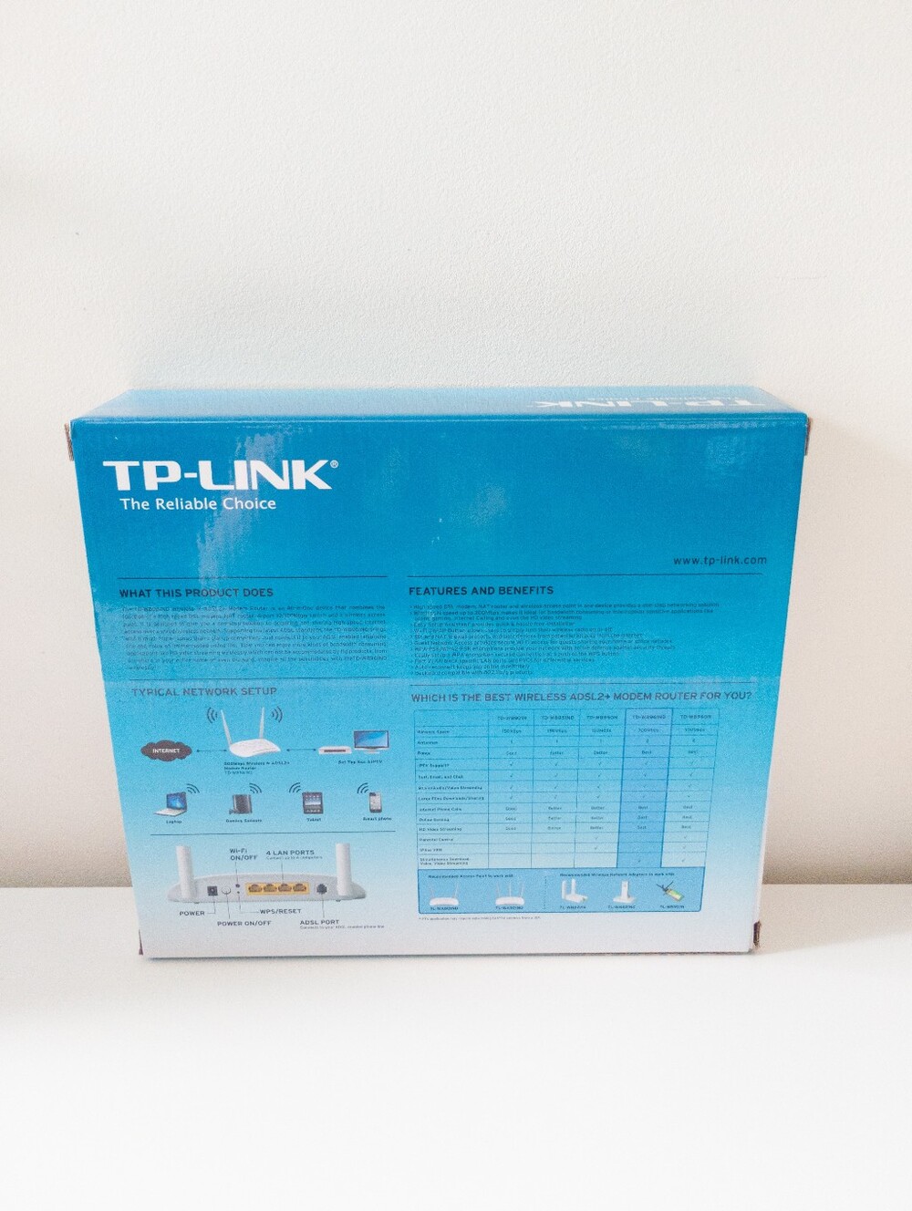 TP-Link Networking Lot N300 Wireless Wi-Fi Router + ADSL2+ Modem Router Combo - Picture 3 of 7